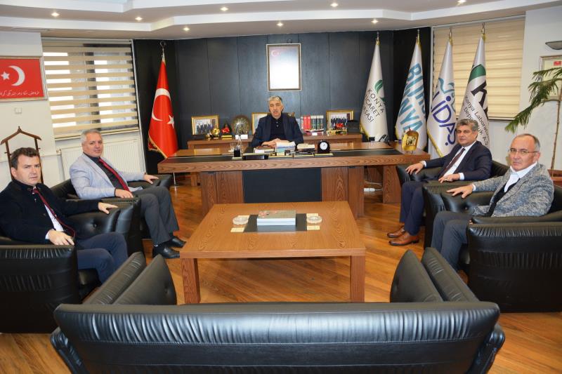 Konya Ticaret Borsası Başkanı Sayın Hüseyin Çevik ve Meclis Başkanı Sayın  Mehmet Büyükalim Beyi Ziyaretimiz